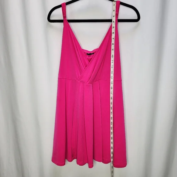 Torrid Women's Plus Size 5x Flowy Bright Hot Pink Tank Top - Picture 3 of 10